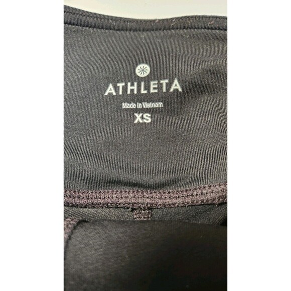 Athleta Crest Colorblock Tight Women’s Sz XS Black Gray White - Picture 5 of 6